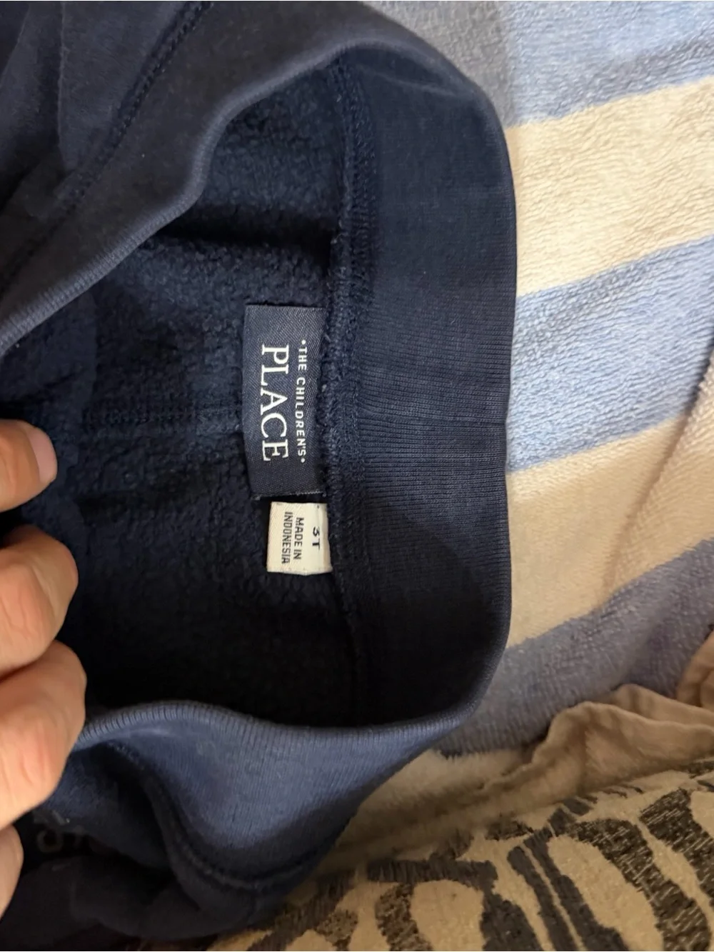 The Children's Place and Gap Size 3t Gray and Navy Blue Joggers Bundle